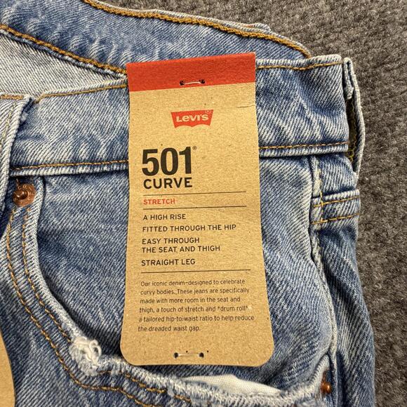 Levi's 501 Curve Women's Straight Leg Jeans Size 32X30 #1237 - Picture 2 of 9